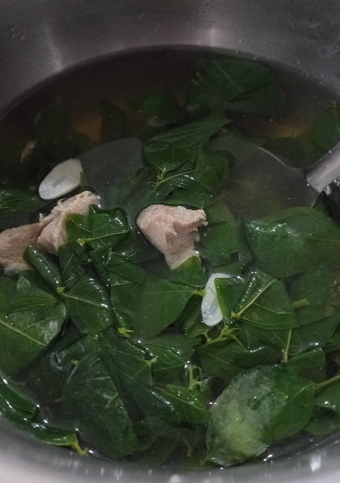 Foto resep Bening (sop) Daun katuk