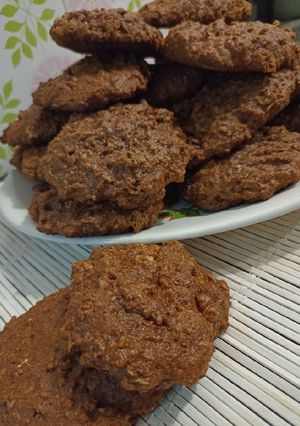 Una foto de Galletas de chocolate integrales