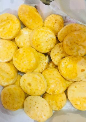 Hình của món Tàu hủ non chiên không cần bọc bột tàu hủ vẫn không vỡ.