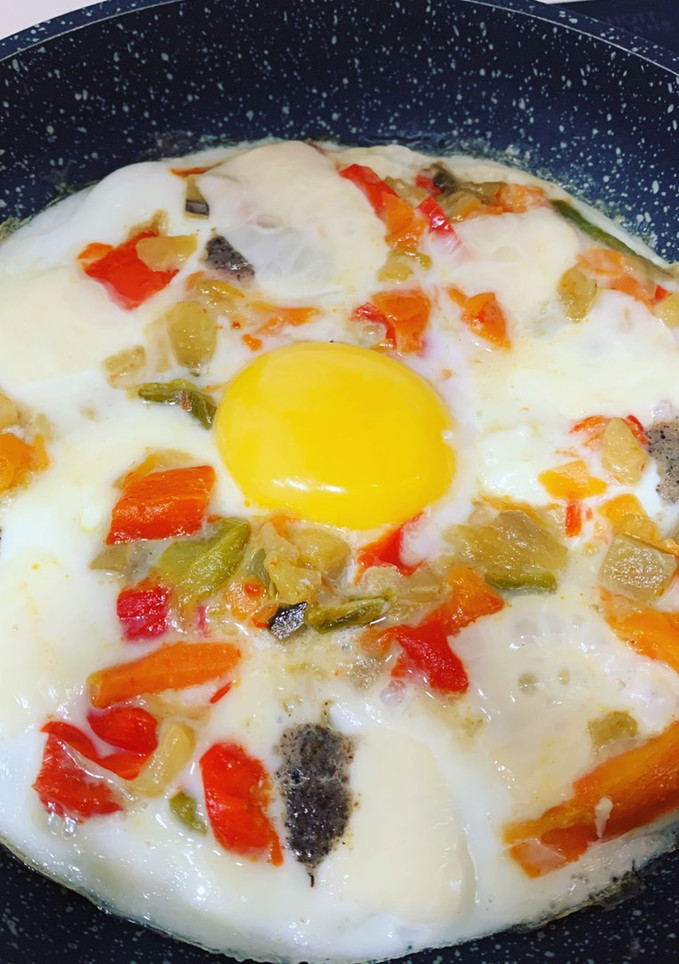 Una foto de Huevo “pizza” fit