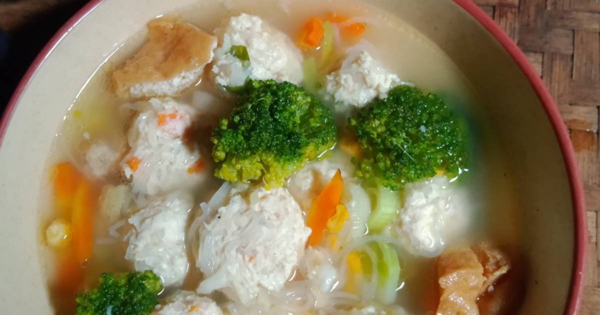 Resep Sop Bola Rambutan Bihun Ayam Oleh Esty Ridho Hakim Cookpad