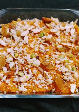 A picture of Gajar ka halwa.