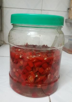 Hình của món Ớt dấm.