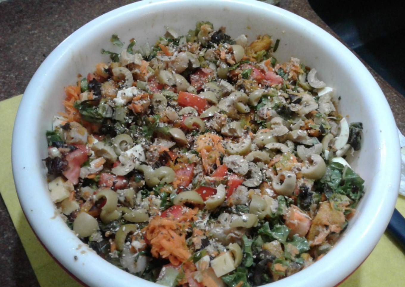 Ensalada con aroma de mar