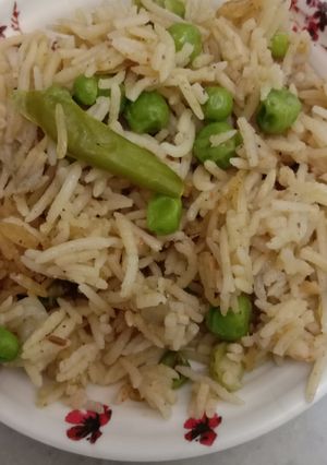 A picture of Peas Rice.