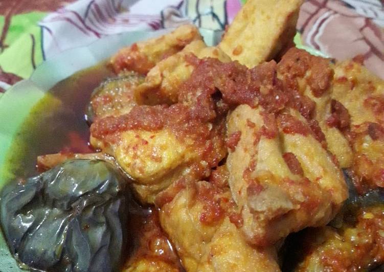 Terong dan tahu balado Terong dan tahu balado