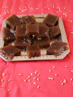 A picture of Wheat Halwa.