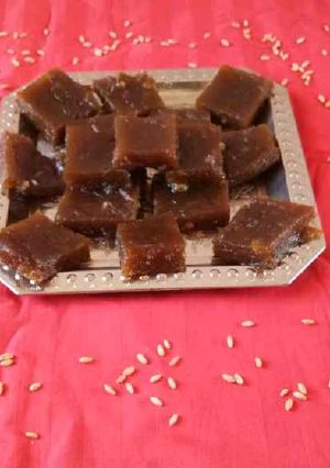 A picture of Wheat Halwa.