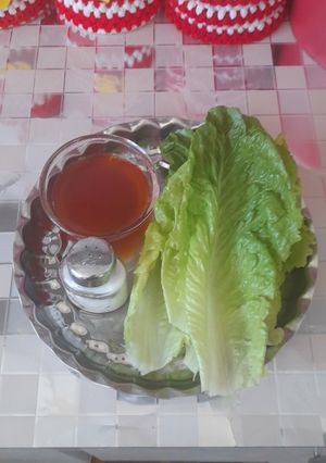 عکسی از دستور کاهو و آبقوره خوش مزه💯