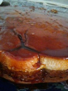 Una foto de Bizcoflan de chocolate