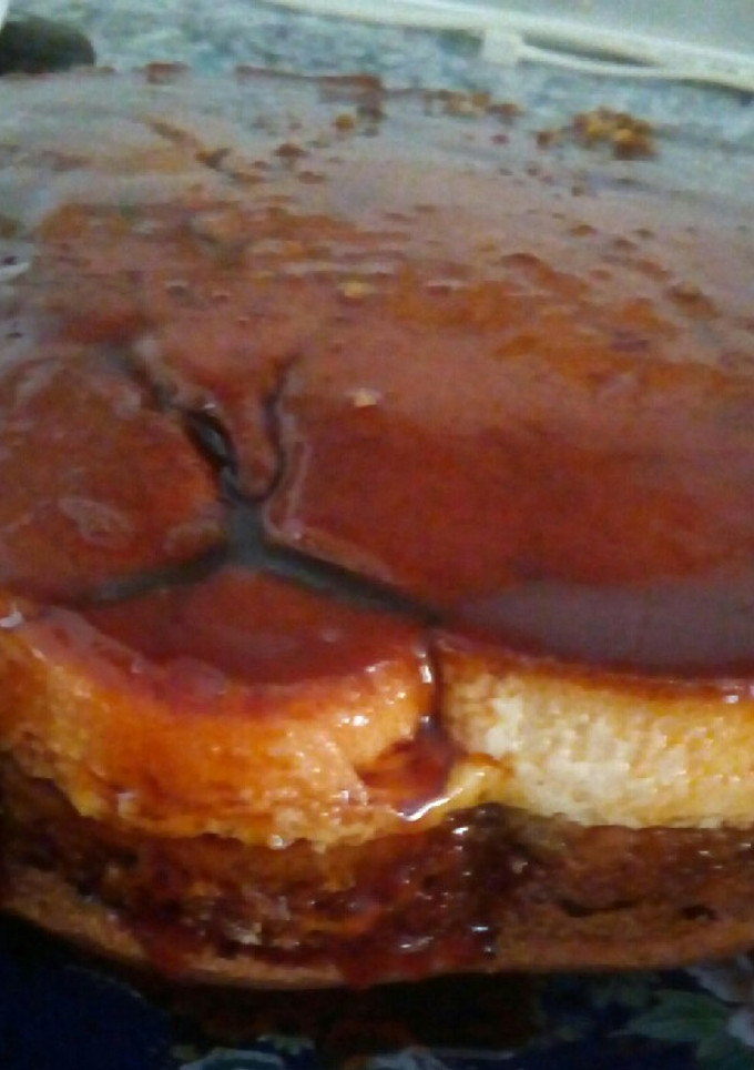 Una foto de Bizcoflan de chocolate