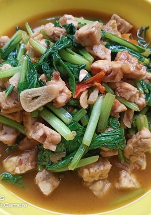 Foto resep Tumis sawi hijau tempe