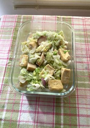 Foto resep Tumis Sawi Putih Jamur Shiitake Tahu