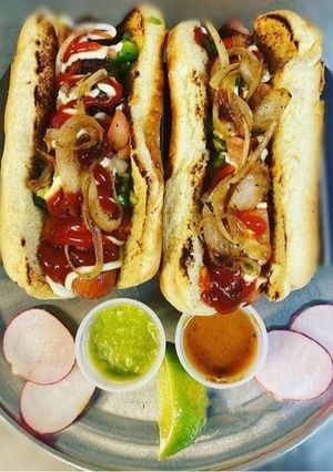 A picture of Chicken Hot Dog.
