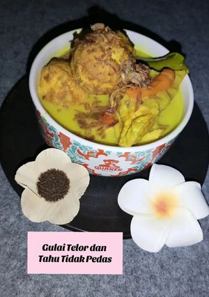 Foto resep Gulai Telor dan Tahu Tidak Pedas