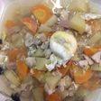 Sop Ayam Sosis Telor ala Yemima