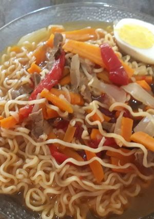 Una foto de Ramen casero a mi estilo