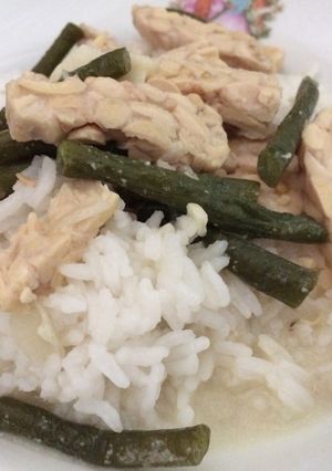 Foto resep Sayur lodeh tempe kacang panjang