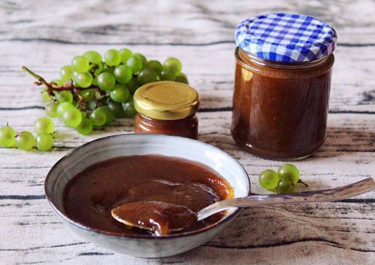 Simple Way to Make Super Quick Homemade Grape vine jam 🍇