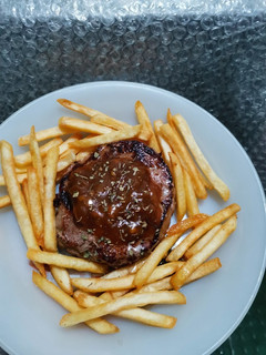 Foto resep Steak daging + brown sauce