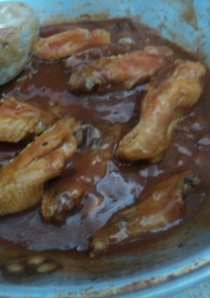 Una foto de Alitas adobadas exprés navideñas tipo campirano