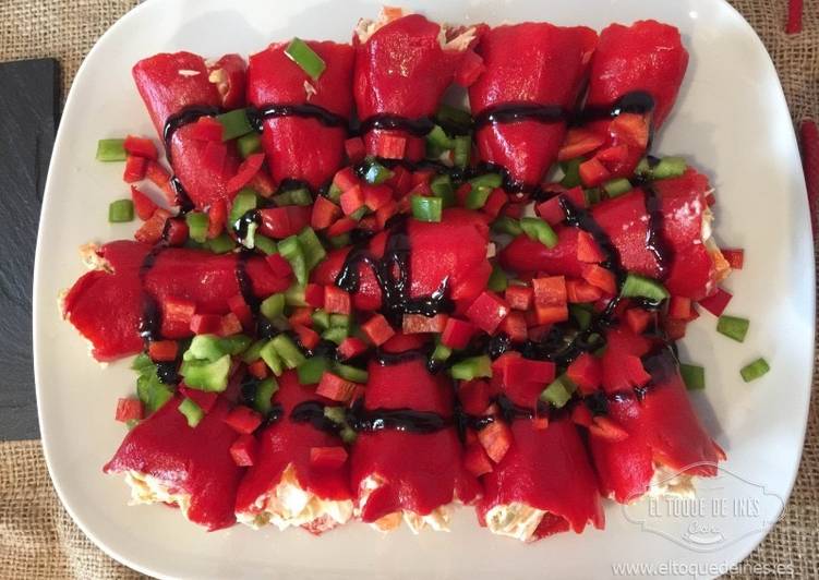 Pimientos rellenos fríos