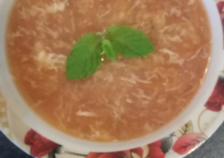 💗💗💗Healthy and delicious tometos and egg soup ???