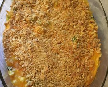 Easy Fast Cooking Cheesy Broccoli and Cauliflower Casserole Delicious Nutritious