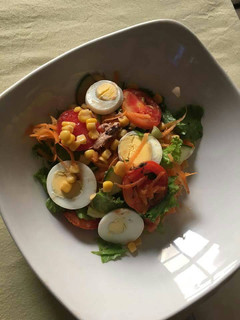 A picture of Salad with eggs.