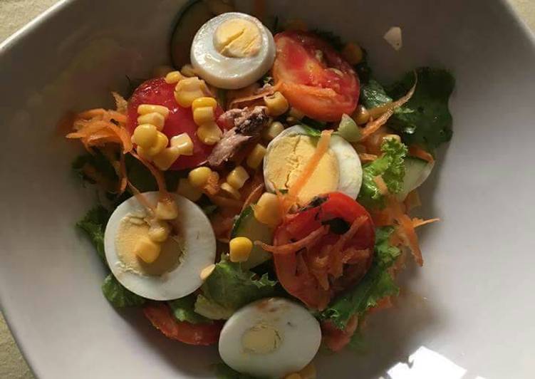 Steps to Prepare Perfect Salad with eggs