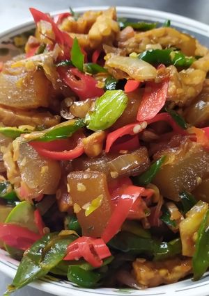 Foto resep Tumis kikil cabe hijau