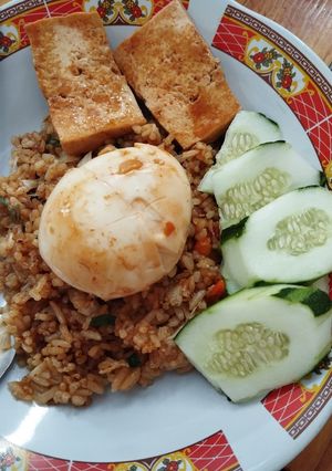 Foto resep Menu diet : nasi goreng tanpa minyak