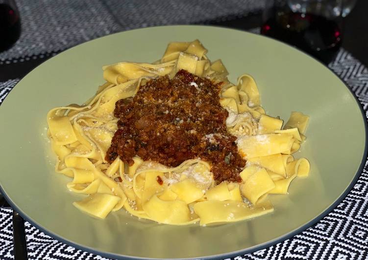 Recipe of Homemade Uncle Umberto’s Spaghetti Bolognese