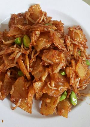 Foto resep Kentang Goreng Petai Teri Medan sambal ala SUJU