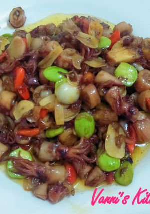 Foto resep Tumis cumi pete