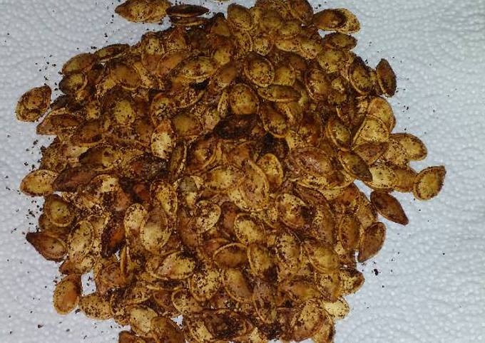 Spicy Cajun Roasted Pumpkin Seeds