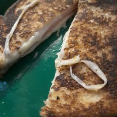 A picture of Aryca's Grilled Bologna and Cheese Sandwich.