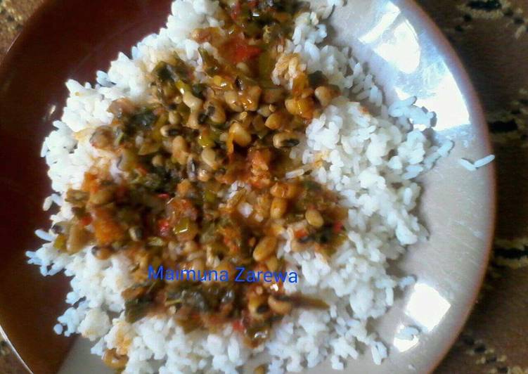 Sunday Fresh Rice and beans soup