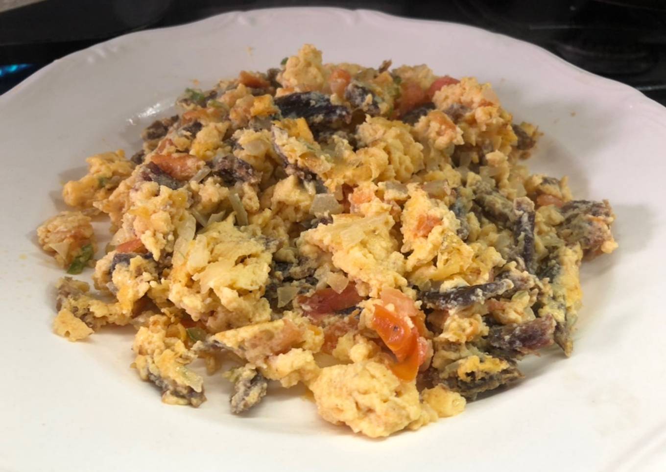 Machaca de carne seca a la Sonorense