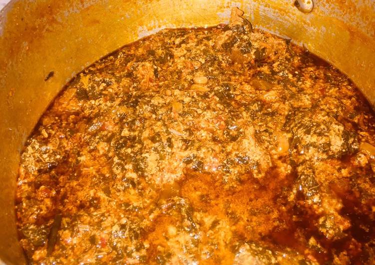 tasty Spinach soup with egusi Recipe | what is used to make Spinach soup with egusi Perfect