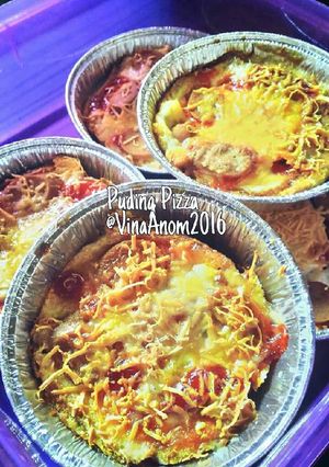 Foto resep Puding Pizza Roti Tawar