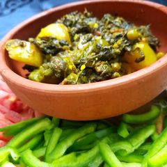 Green sabzi A picture of Green sabzi.