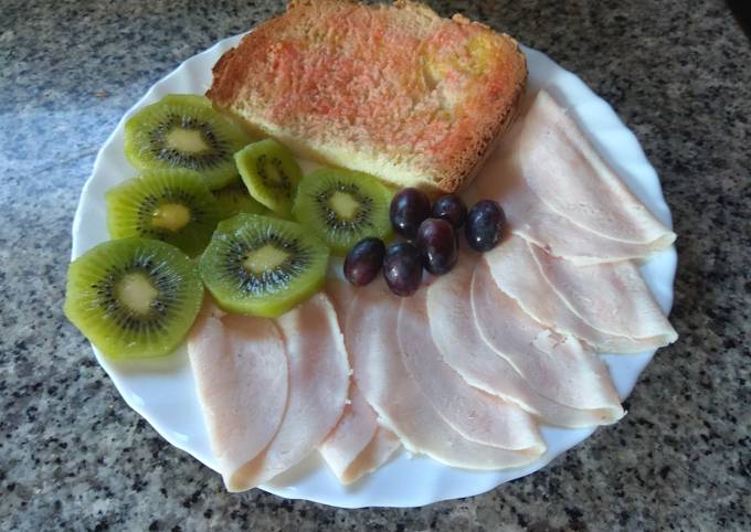 Desayuno ligero de pavo y kiwi Receta de David F- Cookpad