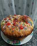 Rosca de Pascua familiar torneada