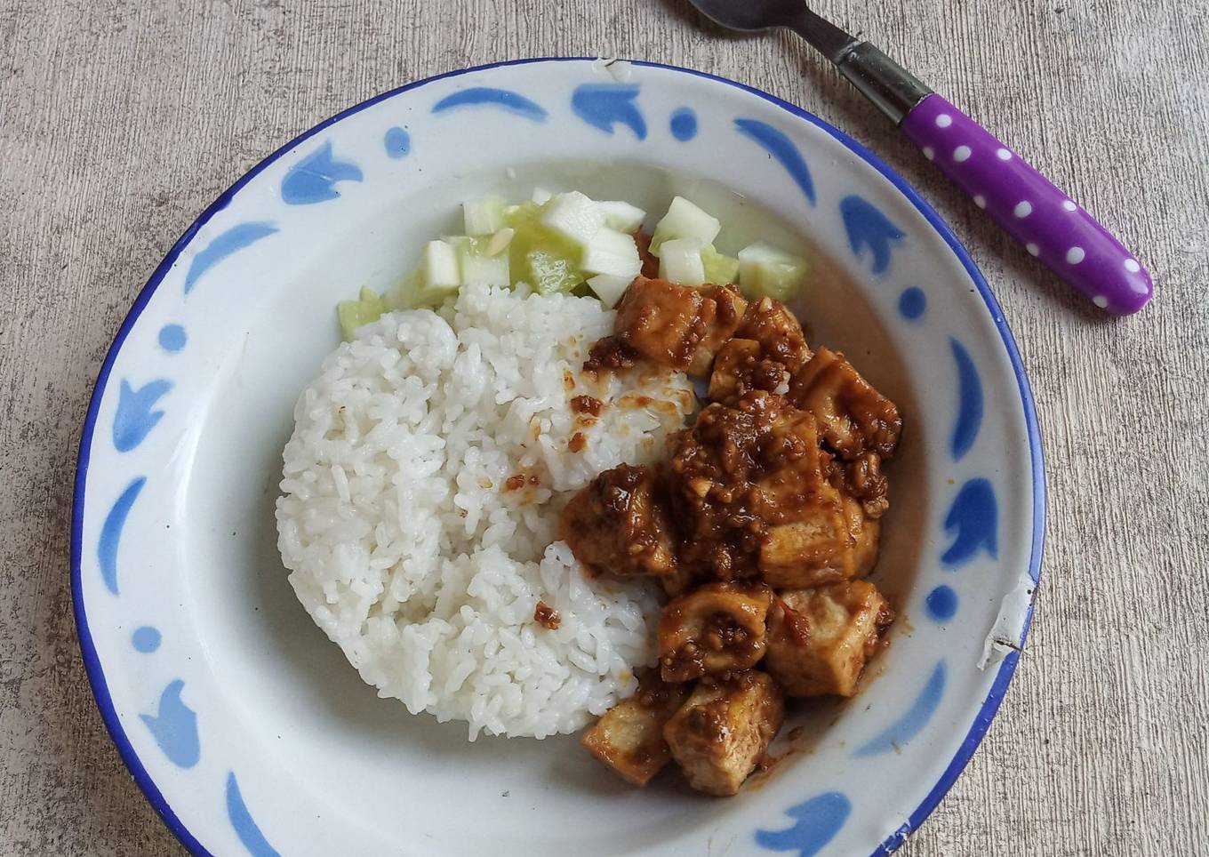 Sego Tahu Kecap