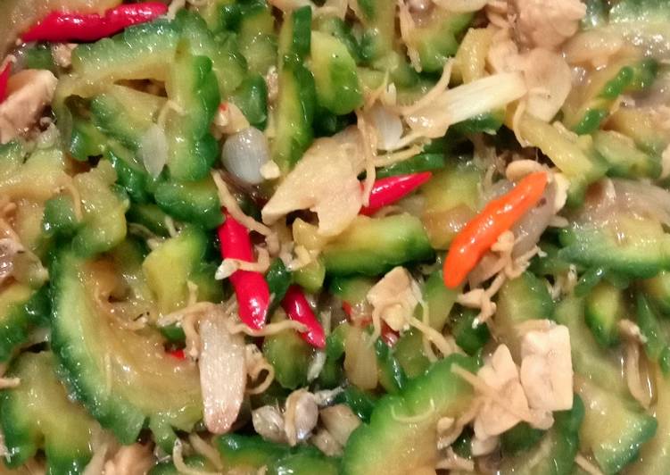 Tumis Pare Teri Tempe