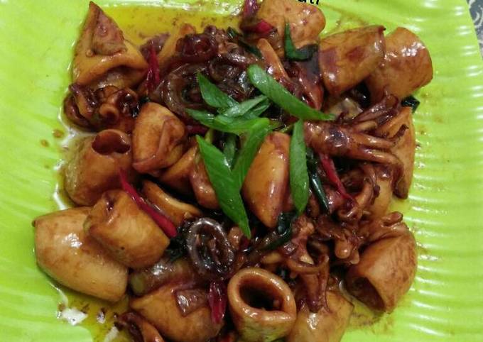 Resep Cumi goreng mentega Anti Gagal