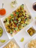 Nachos con Guacamole y Salsa de Queso Cheddar | @DarixLAB