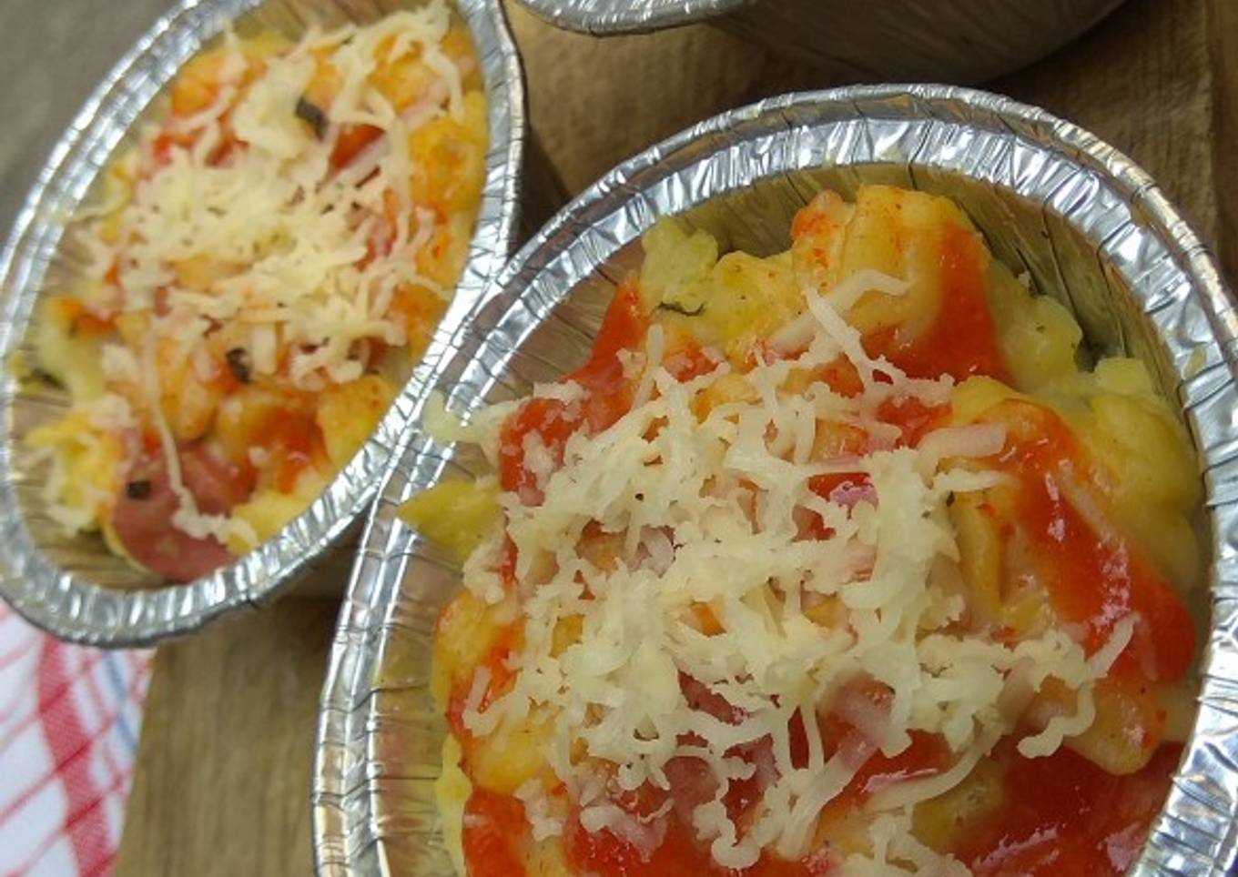 Steamed macaroni schotel "lagi"