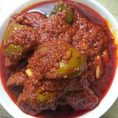 A picture of Mango pickle/Avakaya.